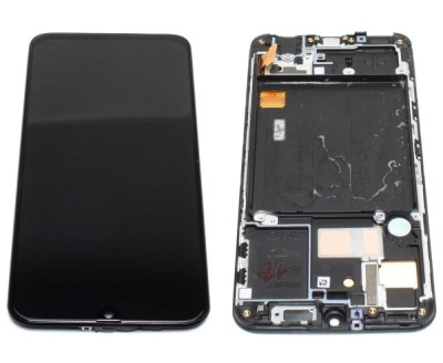 Display Samsung Galaxy A40 A405F OLED Service Pack Black Negru foto