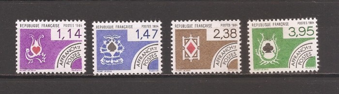 Franta 1984 - Cărți de joc, Preanulat, MNH (vezi descrierea)