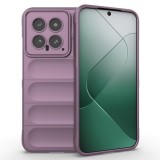 Husa pentru xiaomi 14, antisoc, margini cu striatii, design minimalist, purple