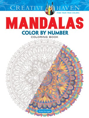 Creative Haven Mandalas Color by Number Coloring Book foto