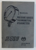 MANUAL OF PRESSURE GAUGES THERMOMETERS HYGROMETERS . HAENNI , CATALOGUE No. 14 E , 1953