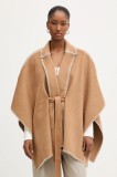 Morgan poncho culoarea maro, light, 5BELCO