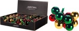 Globuri de Craciun decorative multicolore 2,5 cm, set 16 bucati