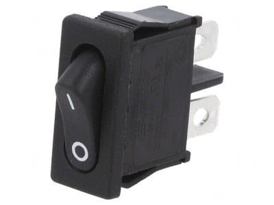 Comutator Basculant ON-OFF 6A/250V Negru foto