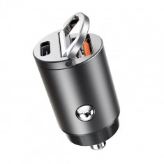 Mufa incarcator auto mini quick charge USB QC4.0 100W + PD30W Cod: A088 100W