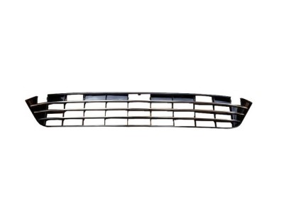 Grila bara VW Touareg (7p5), 06.2014-06.2018, Fata, partea centrala, Jumatate deschis; cromat/negru, Aftermarket foto