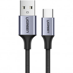 Cablu Date si Incarcare USB la USB Type-C UGREEN, USB 2.0, 3A, 1 m, Gri