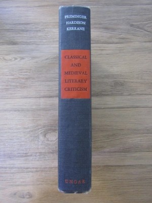 Classical and medieval literary criticism - Translations and interpretations foto