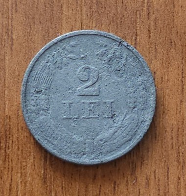 2 lei 1941, Rom&amp;acirc;nia, zinc foto
