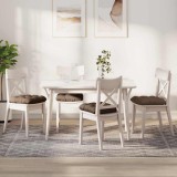 vidaXL Perne de Șezut 4 pcs Maro 45 x 45 x 12 cm țesătură 42015107