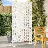 vidaXL Ecran de intimitate alb 100x50x180 cm din oțel