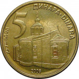 Serbia, 5 dinari 2006 * cod 155, Africa, Cupru-Nichel