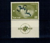 Israel 1950 - Sport, atletism, Maccabiah Games, cu tab, neuzat