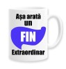 Cana alba personalizata &quot;Asa arata un fin extraordinar&quot;, INOVATIX&reg;. 330ml, Oem