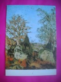 HOPCT 8837 PEISAJ CU STANCI-ION ANDREESCU -PICTURA -CARTE POSTALA FLORI -NECIRCULATA