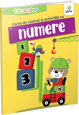 Carte De Colorat Si Activitati Cu Numere, - Editura Gama foto