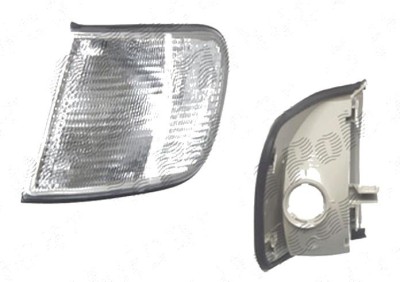 Lampa semnalizare fata Audi 100 (C4), 12.1990-05.1994, fata, Stanga, PY21W; alb; cu suport becuri, TYC foto