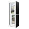 Klarstein KLARSTEIN Luminance FROST, frigider combinat cu congelator, 98 / 52L, A +++, fa?a din sticla, culoare neagra