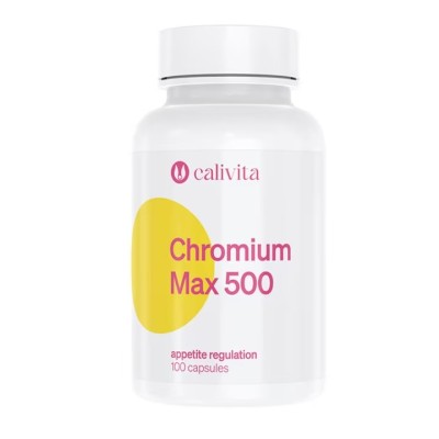 Chromium Max 500 Controlul Apetitului și Menținerea Glicemiei normale (100 Capsule) - Calivita foto