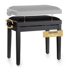 Scaun Pian Classic Cantabile Negru Mat