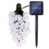 Cumpara ieftin Instalatie luminoasa cu incarcare solara, bila cristal mare 50 LED-uri lumina