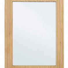 Oglinda decorativa Charley, Bizzotto, 60 x 80 cm, lemn de paulownia/MDF, natural