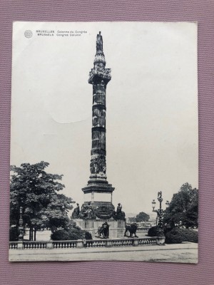 Carte postala format mare - BRUSSELS (3) - Coloana congresului foto