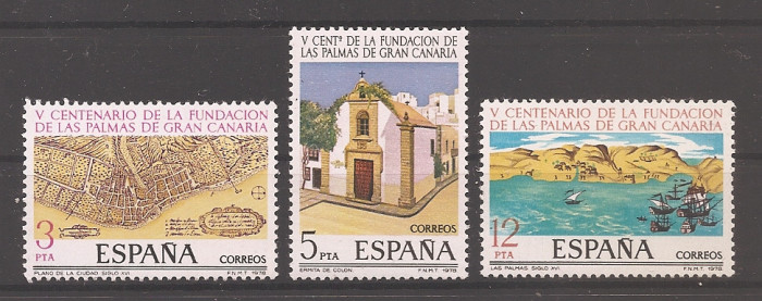 Spania 1978 - Cea de-a 50-a aniversare a Las Palmas de Gran Canaria, MNH