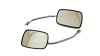 Set Oglinzi Moto Negre Dreptunghiulare M8 Revo, Scutere, Universal, Retro, Vizibilitate Sporita, Montaj Facil, Design Modern
