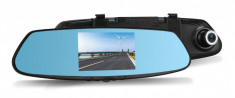 Pachet Oglinda Auto Retrovizoare cu Display 4.3 Inch, Camera Video Marsarier si Camera Video DVR Full HD 1080 Vordon pentru Inregistrare Trafic foto