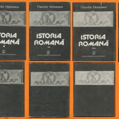 Theodor Mommsen - ”Istoria romană” - volumele 1, 2, 3.