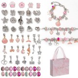 Set pentru creat bratari, lantisoare, margele si bijuterii, 70 piese - Multicolor, Dactylion