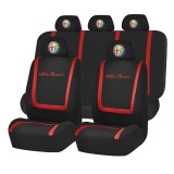 Set Huse Scaune Universale Compatibile cu Alfa Romeo &ndash; Negru/Rosu