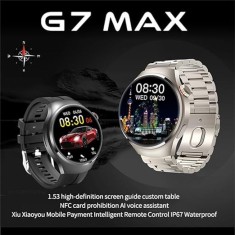 Ceas inteligent G7 max compatibil IOS , Android app control cu doua bratari