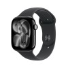 Apple watch series 11&nbsp;gps + cellular 46mm&nbsp;jet black aluminium case with black sport band -