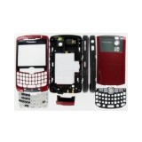 Carcasa Blackberry 8300 Rosu Originala - Fata, Capac Baterie, Mijloc, Tastatura, Joystick, Display
