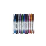 Set 12 creioane ochi waterproof, Miss Demi, Lunga Durata