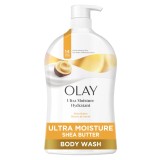 Gel De Duș Hidratant, Olay, Ultra Moisture Body Wash Shea Butter, Curățare Delicată A Pielii, Hidratare Și Catifelare Piele, 976 ml