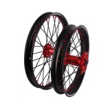 Set roti enduro Gas Gas EC 250 300 21- 23 21 x1.60 ax 22mm 18 x2.15 ax 20mm red hub Enduro Expert SRE2118RDEE