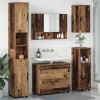 VidaXL Set de mobilier pentru baie 5 pcs Lemn vechi 30 x 35 x 192 cm 3393071