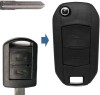 Carcasa Cheie Transformatoare 2 Butoane Flip HU46 Compatibila cu Opel &ndash; Corsa C, Meriva A, Tigra B, Combo, Techstar