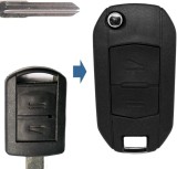Carcasa Cheie Telecomanda 2 Butoane Flip HU46 Compatibila cu Opel &ndash; Corsa C, Meriva A, Tigra B, Combo