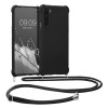 Husa pentru OnePlus Nord, Silicon, Negru, 55677.01, Textil, Carcasa, Kwmobile