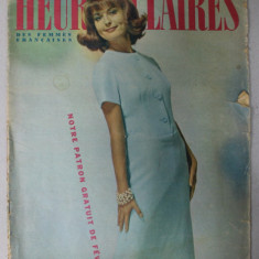 HEURES CLAIRES , MENSUEL PUBLIE PAR L 'UNION DES FEMMES FRANCAISES , No. 310 , 1963, MODA , SPECTACOLE , MONDENITATI