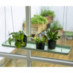 Esschert Design Tava pentru plante suspendata verde dreptunghiulara, L foto