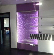 Panou decorativ cu apa si bule de aer foto