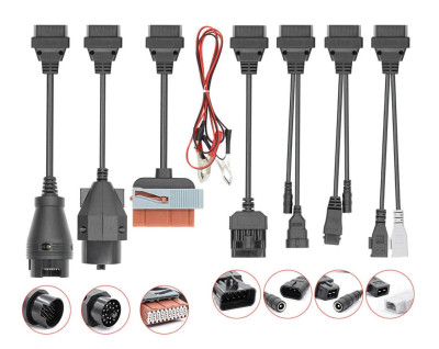 Set 8 cabluri adaptoare diagnoza autoturisme AutoCom / Delphi foto