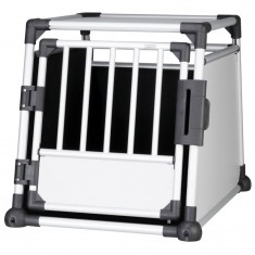 Cutie din aluminiu pentru transportul cainilor cu ma?ina - 63 x 65 x 90 cm foto