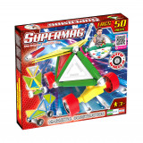 Set de constructie masini cu piese magnetice Supermag 50 piese