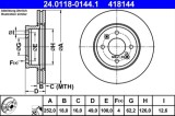 Disc frana ATE 24.0118-0144.1